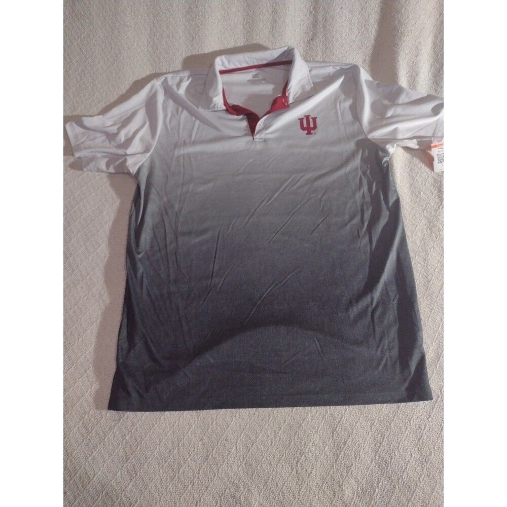 Indiana University IU Men's XL Polo Shirt Short Sleeve Colosseum Brand